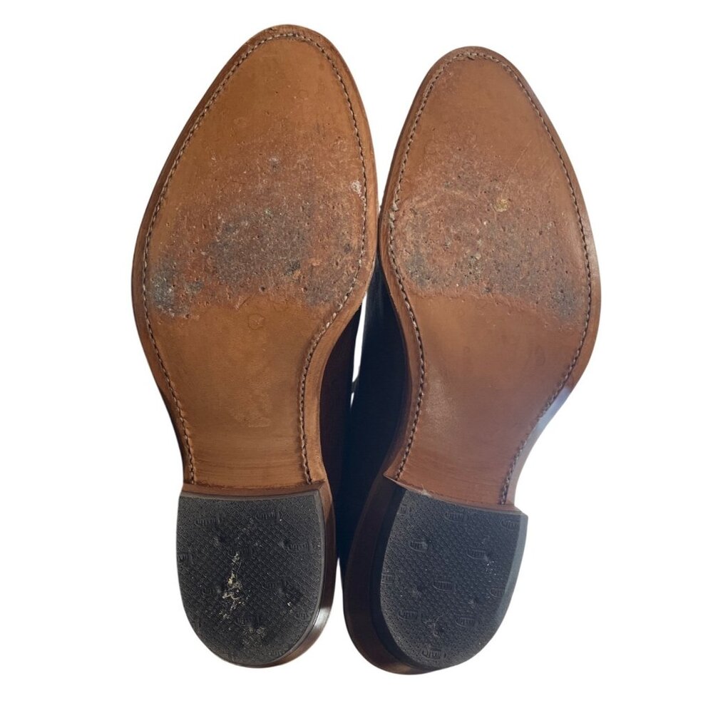 Justin Womens Western Boots Bent Rail 13" Brown BRL430 Embroidered USA Size 10 - Picture 7 of 10